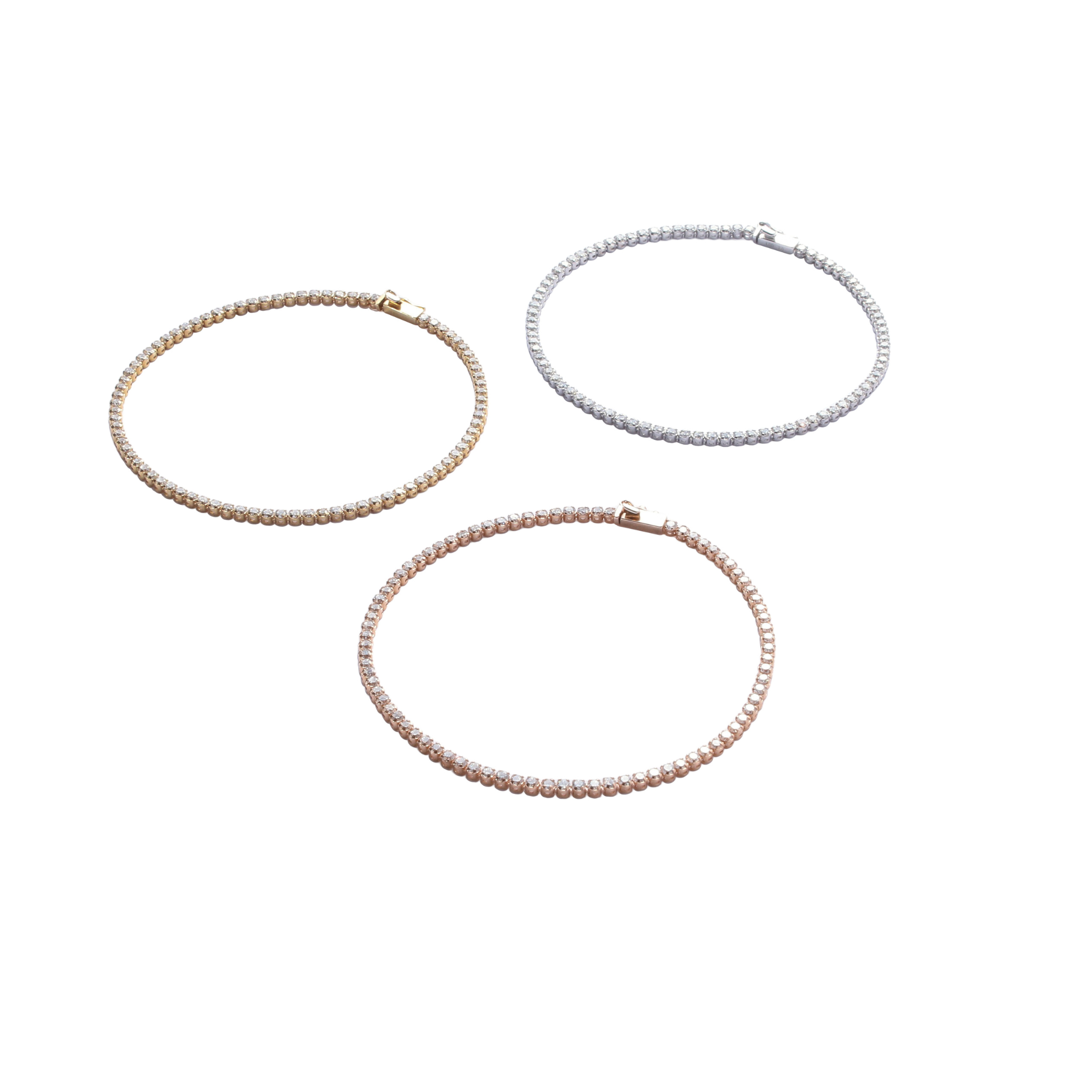 テニスブレスレット<2カラット> – エフダイヤモンド テニスブレスレット<2カラット> – エフダイヤモンド